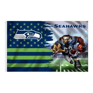 Seahawks Sports Fan 3X5 Flag